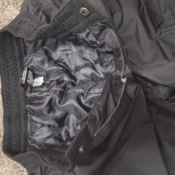 Zero Xposur zip closure snow ski pants - M 10-12 - lined black - Picture 6 of 7